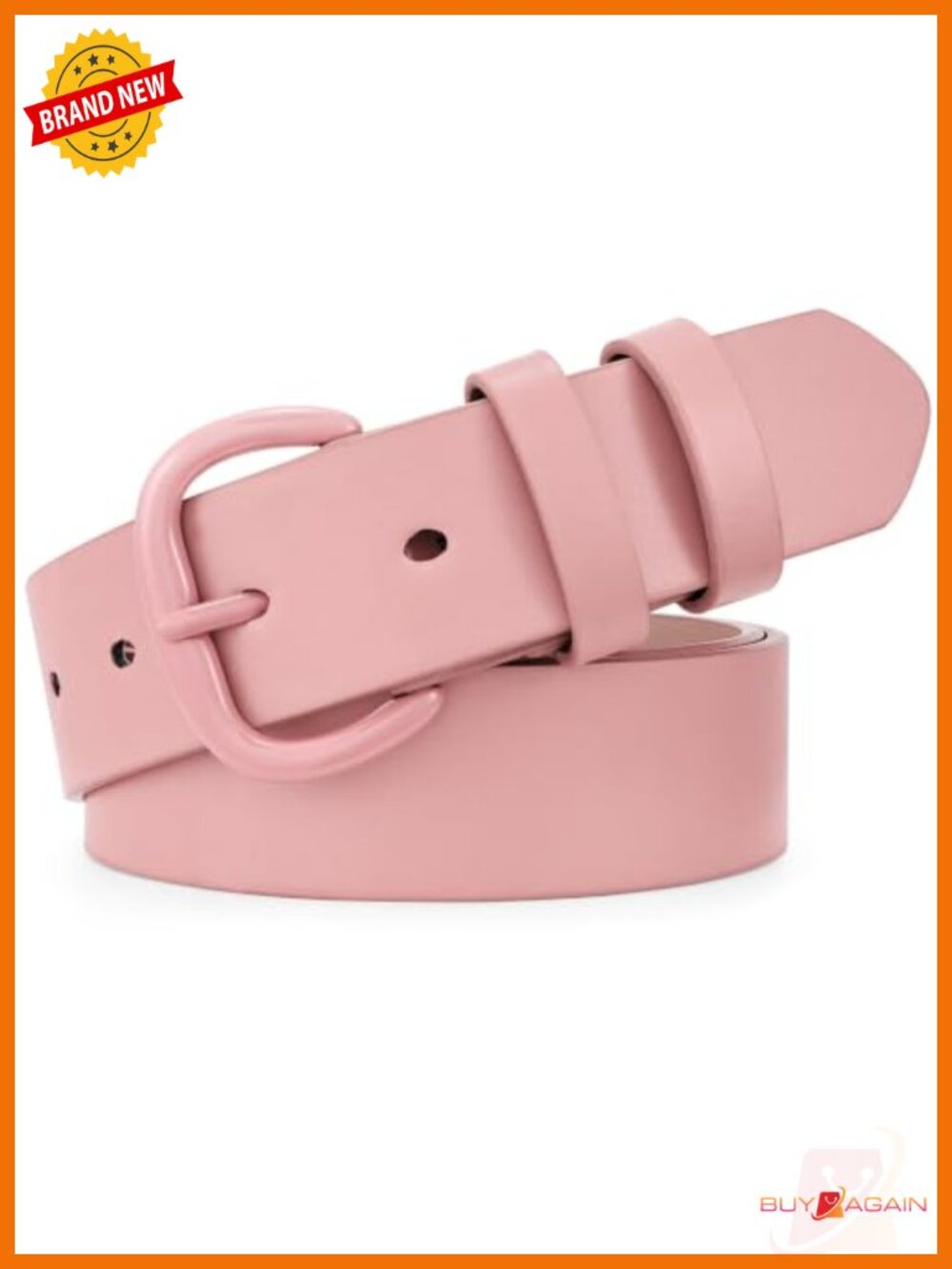 Women Leather Belt with Pin Buckle for Jeans Pants Dresses